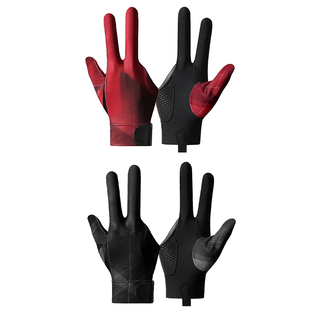 

Snooker Glove, 3 Finger Glove, Snooker Billiard Cue Pool Gloves Left Hand Open Three Finger Spandex Wear-resistant Breathable Gl