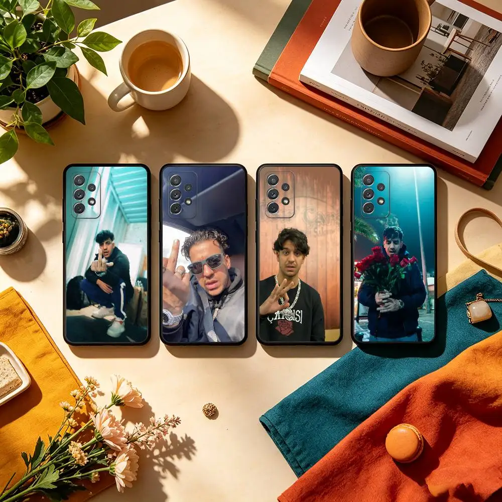 U-Ufo361 M-Musi   Soft Silicone Black Cover Phone Case For Samsung Galaxy A73,A72,A71,A70,A53,A52,A51
