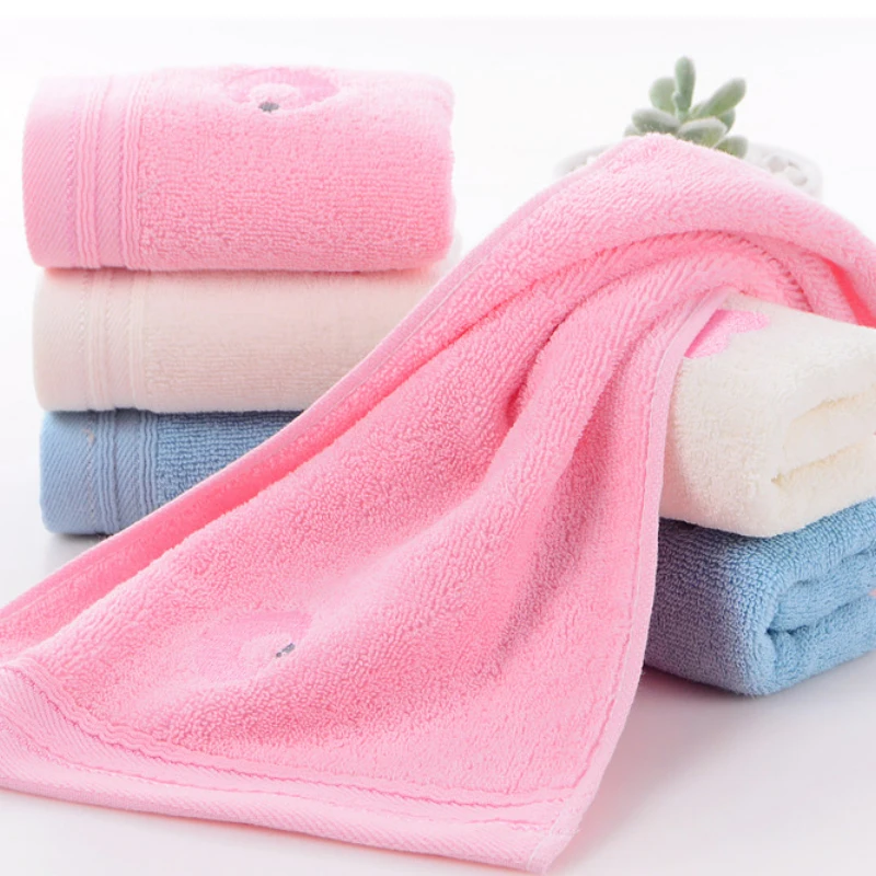 1PC Soft Children Baby Bath Towel Washcloth Cartoon Cotton Kids Face Towels for Newborn Infant Handkerchief Shower Cloth 50x25cm