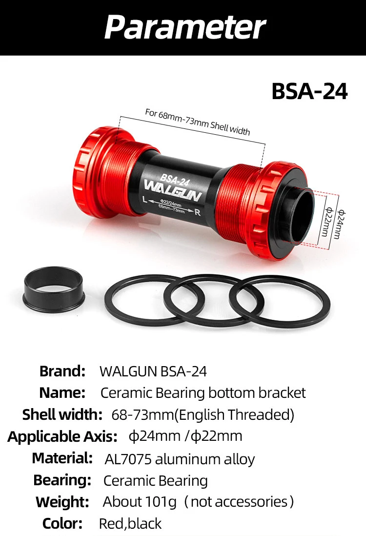 Support inférieur vélo 30mm BSA30 route VTT vélo 68/73mm BB30 roulement Support inférieur vélo 30mm BSA30 route VTT vélo 68/73mm BB30 roulement
