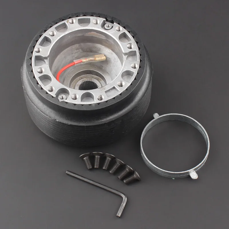 Kit de 6 orificios para volante de coche, adaptador de cubo de volante para Ford Bronco, Courier, Maverick, Capri, Cortina, Escort, Falcon, Fairlane