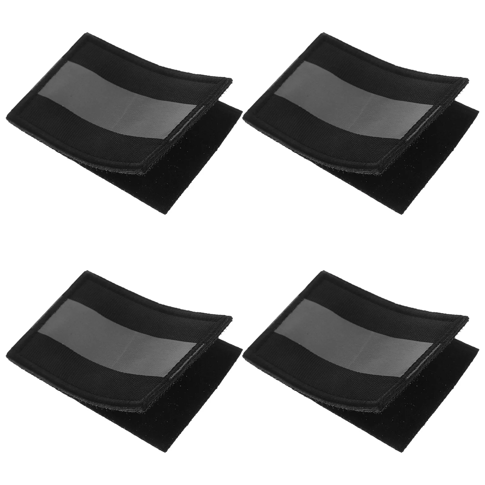 4Pcs Reflective Safety Appliques Strong Sticky Backing for Rain Jackets Backpacks Reflectors Night Activities Camping Walking