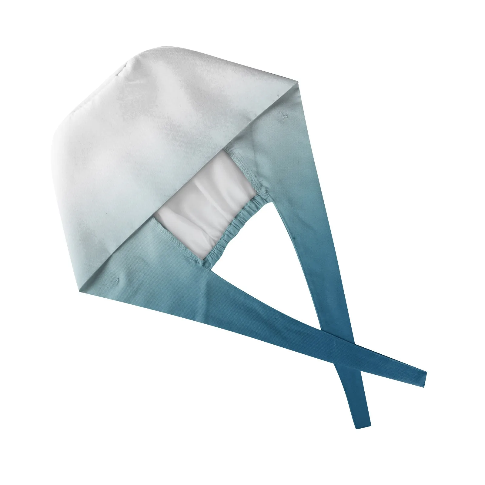 Gorro de trabajo para médico con estampado de gradación de moda, gorro quirúrgico operativo Unisex con botón para enfermera, gorro ajustable ligero informal