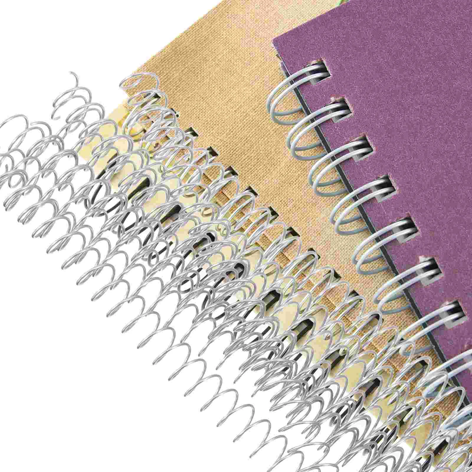 10 Pcs Spiral Coil Book Binder Spirals Coils Notebook Planner Binding Small Ring Loose Leaf Notepad Rings