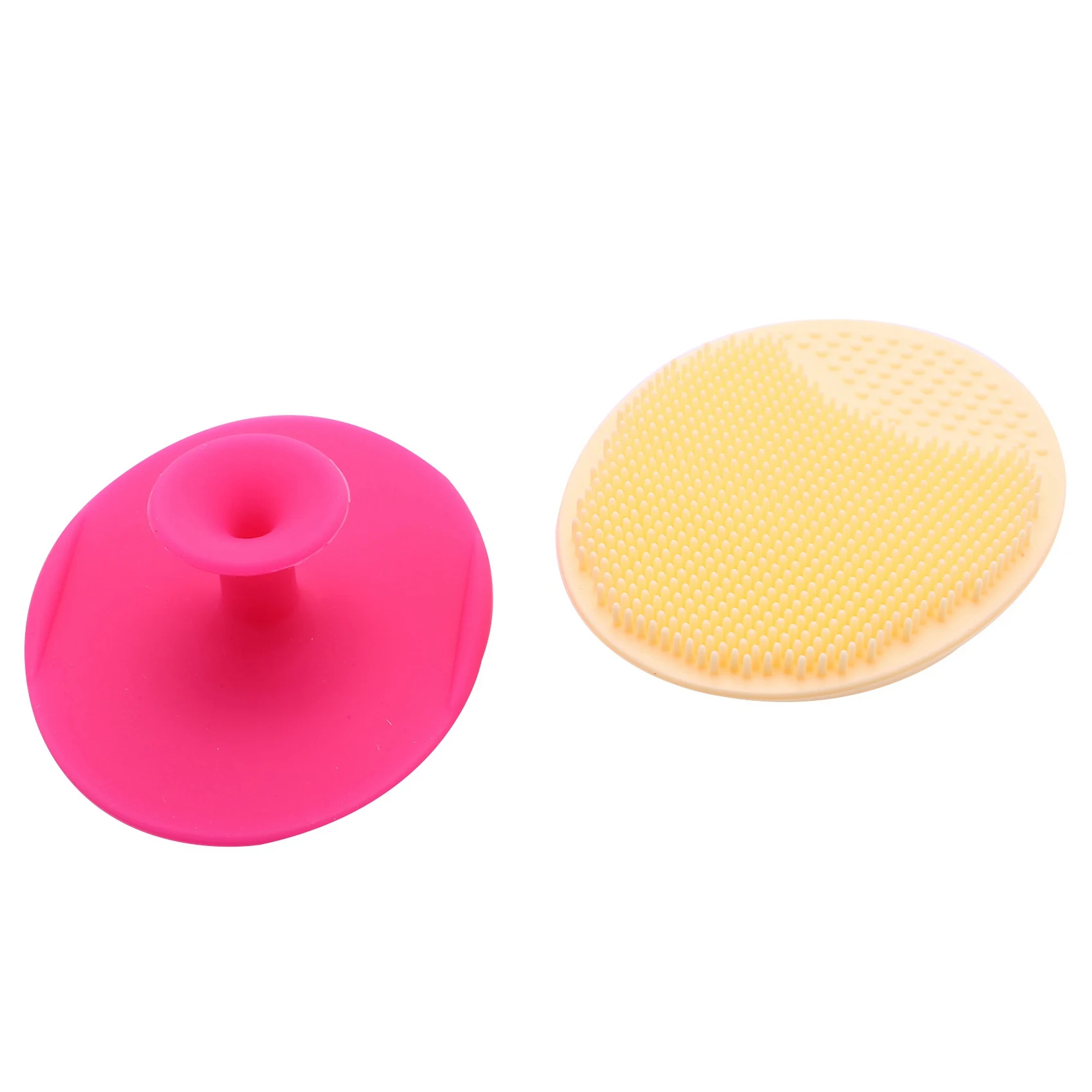 HOT SALE-4Pcs Spa Silicone Beauty Wash Pad Skin Scrub Cleaning Pad Wash Face Facial Exfoliating Brush Cleanser Tool