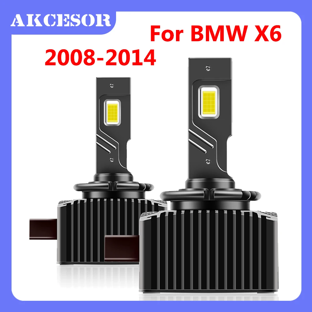 

D1S Car Headlight Bulbs LED 6000K Fit for BMW X6 2008 2009 2010 2011 2012 2013 2014 70W Xenon Light Replacement 2pcs