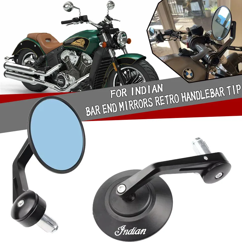 

Для Indian FTR 1200 S FTR 1200 Carbon/Rally Chief ВИНТАЖНЫЕ зеркала для мотоциклов, ретро-наконечник руля, задний вид с ЧПУ