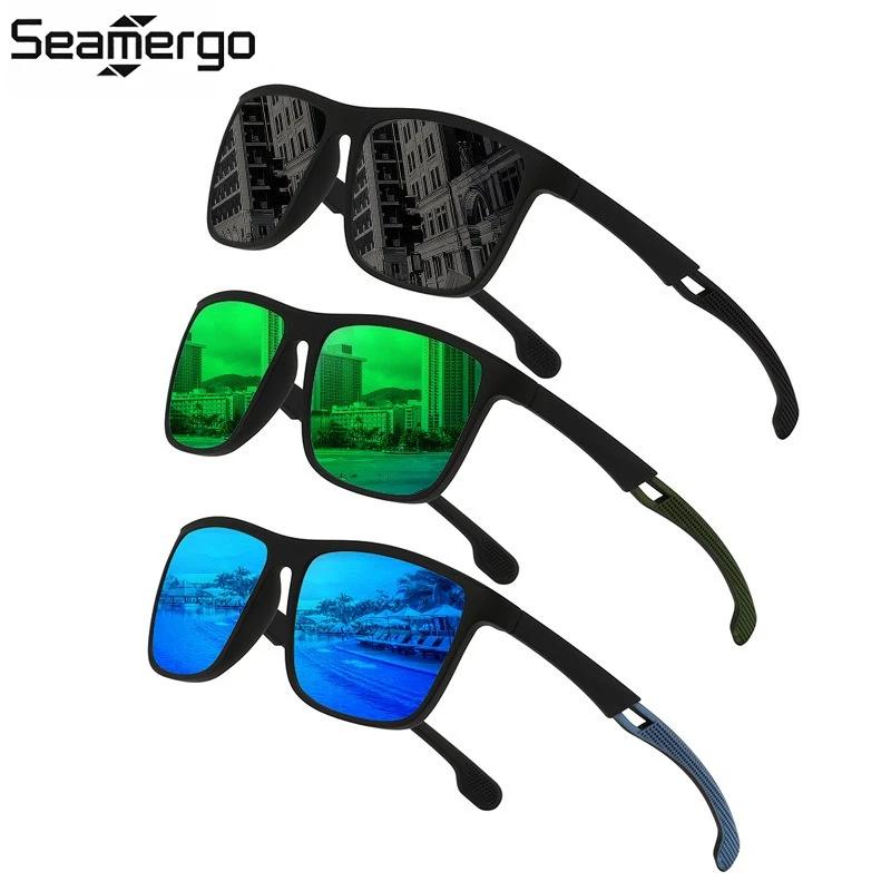 

SEAMERGO Men Women Sports Polarized Sunglasses Fashion Classic Trend UV400 Glasses Outdoor Riding Driving UV Windproof Glasses