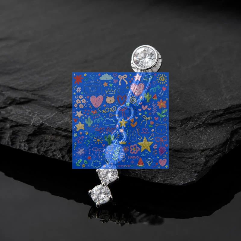 Body Jewelry Surgical Steel - 1Pcs Cincin Pusar Trendy Berbentuk Kupu-Kupu