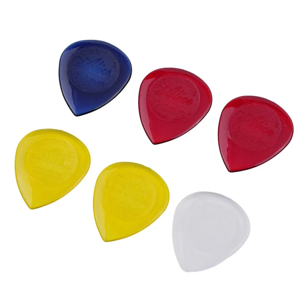 6pcs Alice Electric Guitar Pick Small Stubby Acoustic Guitar Picks 1/2/3mm High Grade Acrylic Plectrums Guitar Parts Accessories