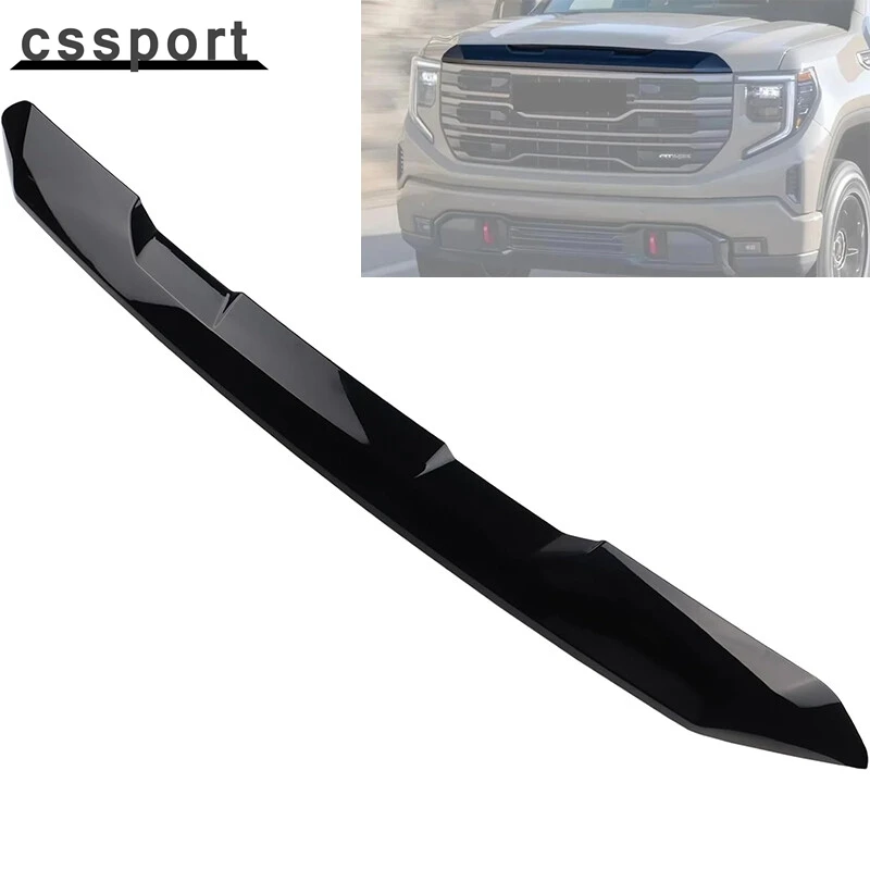 

Для 2022 2023 2024 GMC Sierra 1500, передняя верхняя решетка, накладка на капот, черная