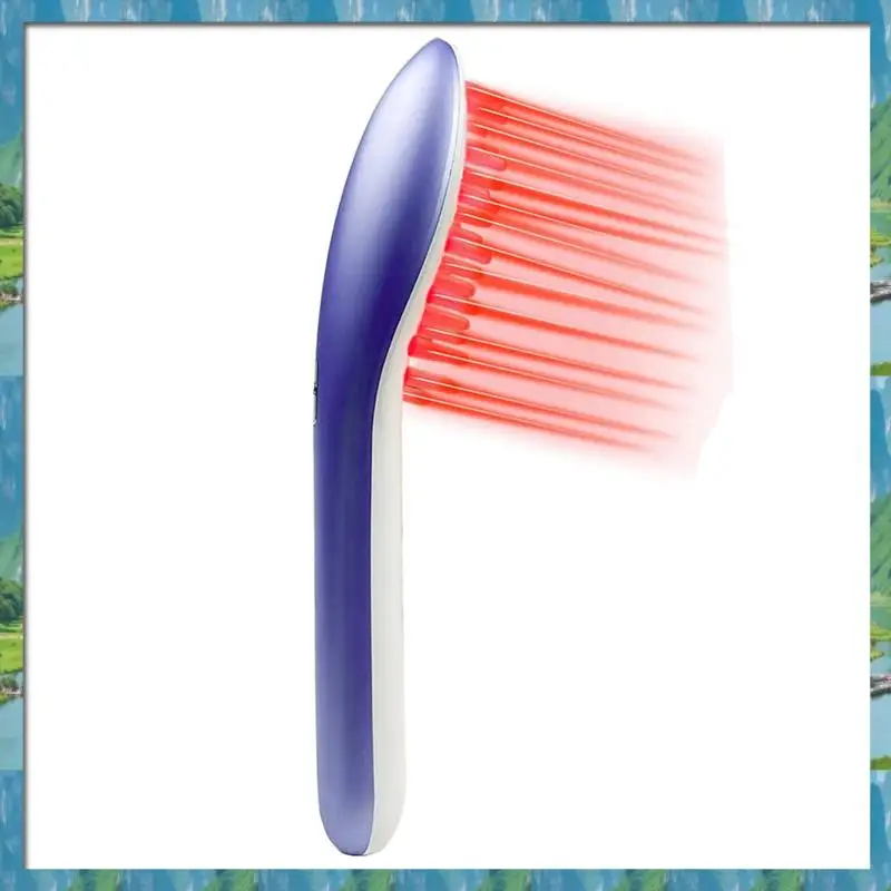 

Лазерная терапия, расческа для роста волос, щетка для ухода за волосами для удаления перхоти, способствует росту волос, аппликатор с эфирным маслом