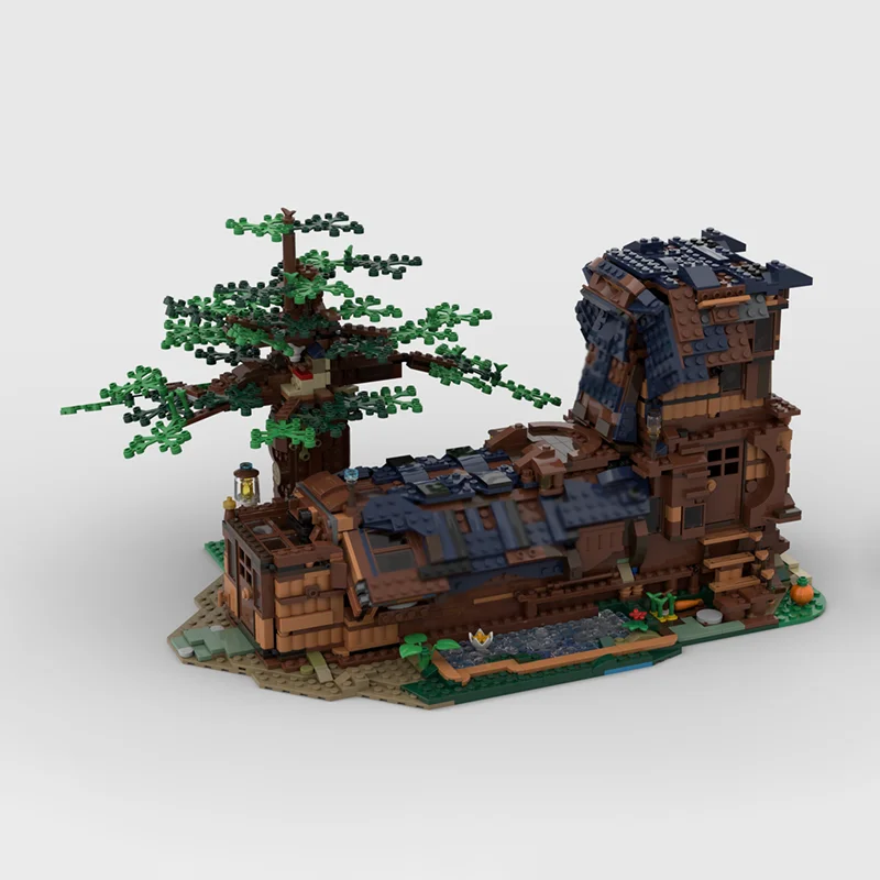 Briques de Construction de ville modulaires Moc, blocs technologiques de maison de chaussures de conte de fées modulaires, jouet de noël à monter soi-même, cadeaux de Construction