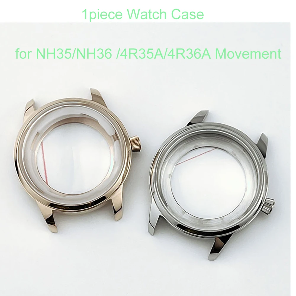 NH35 Case Cocktail Case 35mm Case Mechanical Watch NH35/NH36 /4R35A/4R36A Movement Mobile Modification Attachment Watch Part