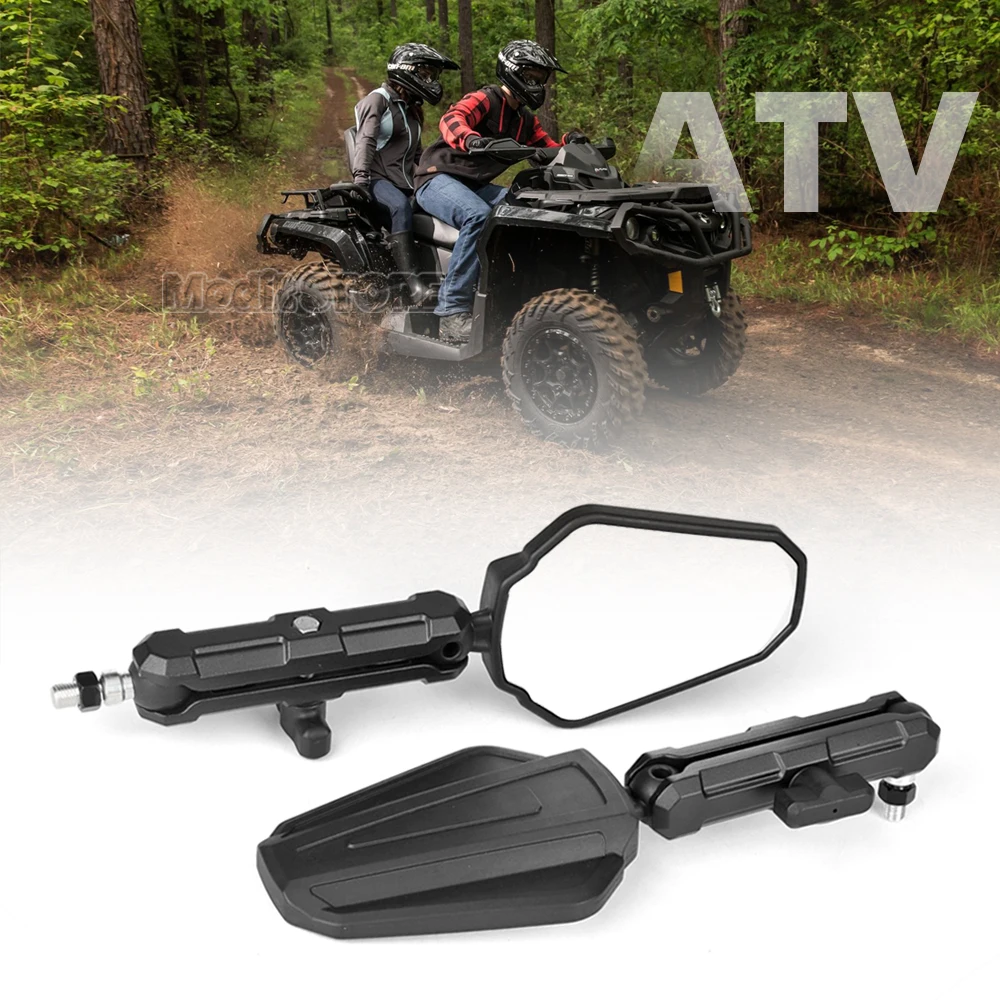 Motorcycle ATV M8 M10 mirrors Off-road Wide view handlebars Folding Adventure mirrors Spiegels Universele Opvouwbare 360 °