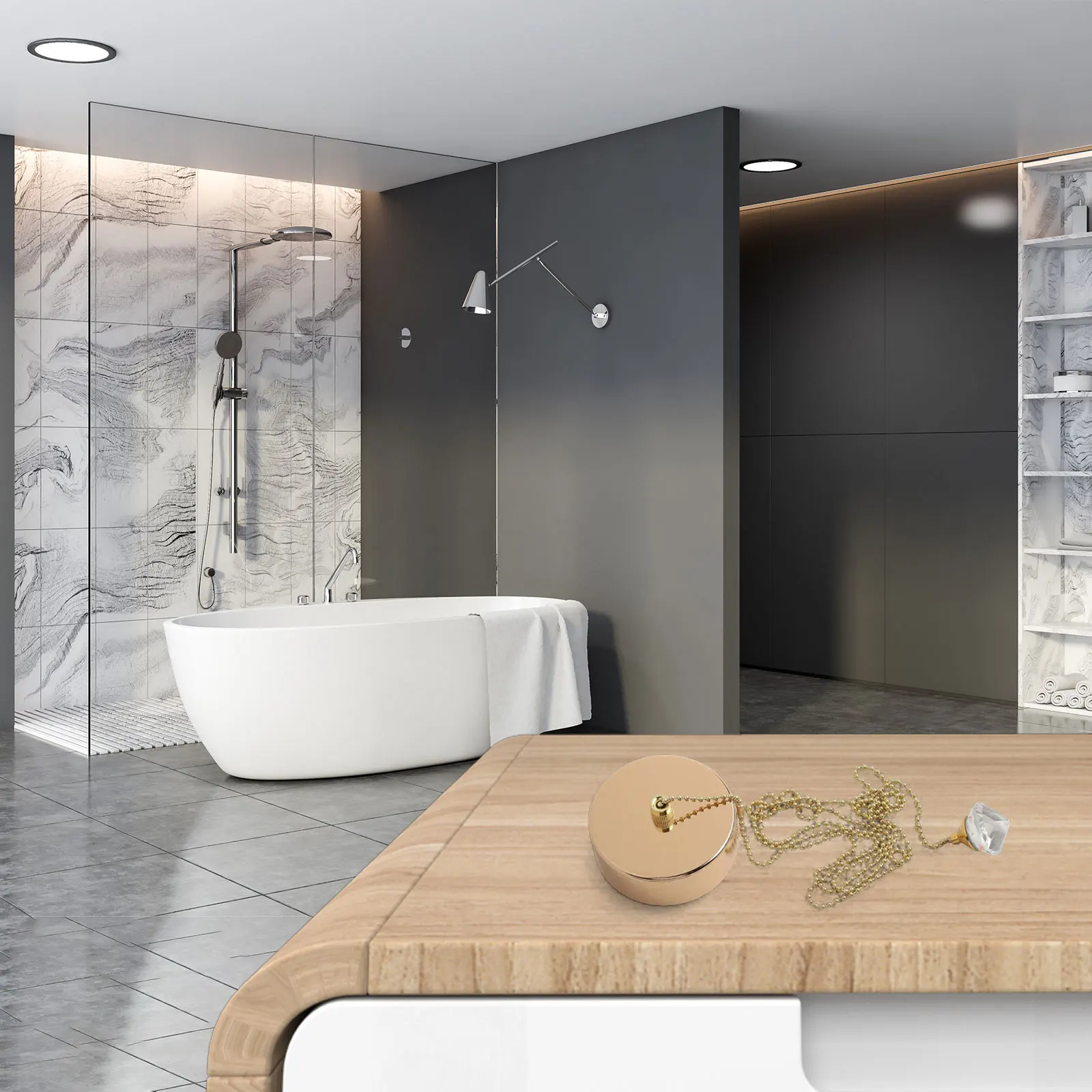 Bathroom Light Control Ceiling Mounted Light Home Decor Ceiling Fan Control Compact Design Effortless Installation