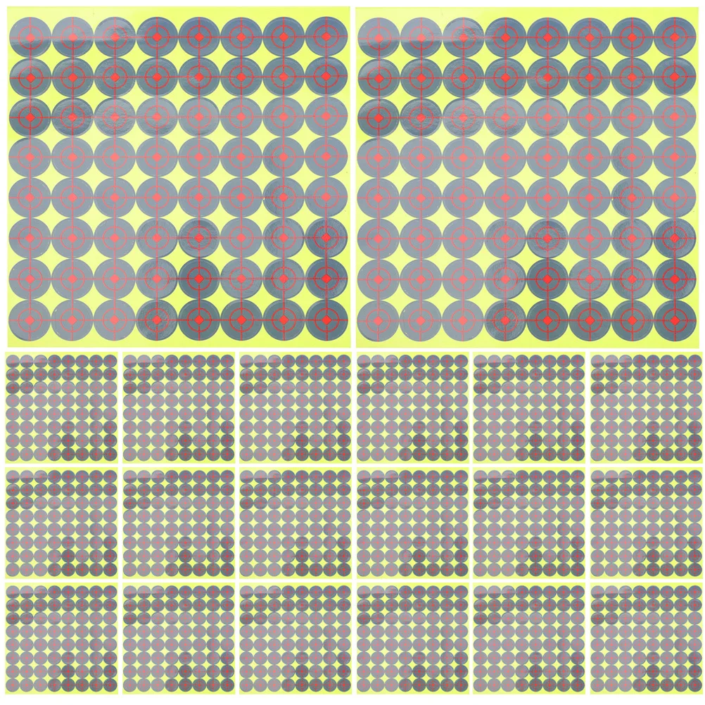 

Target Stickers Fluorescent Round Labels Adhesive Sports Pasters For Shooting Training Practice Portable