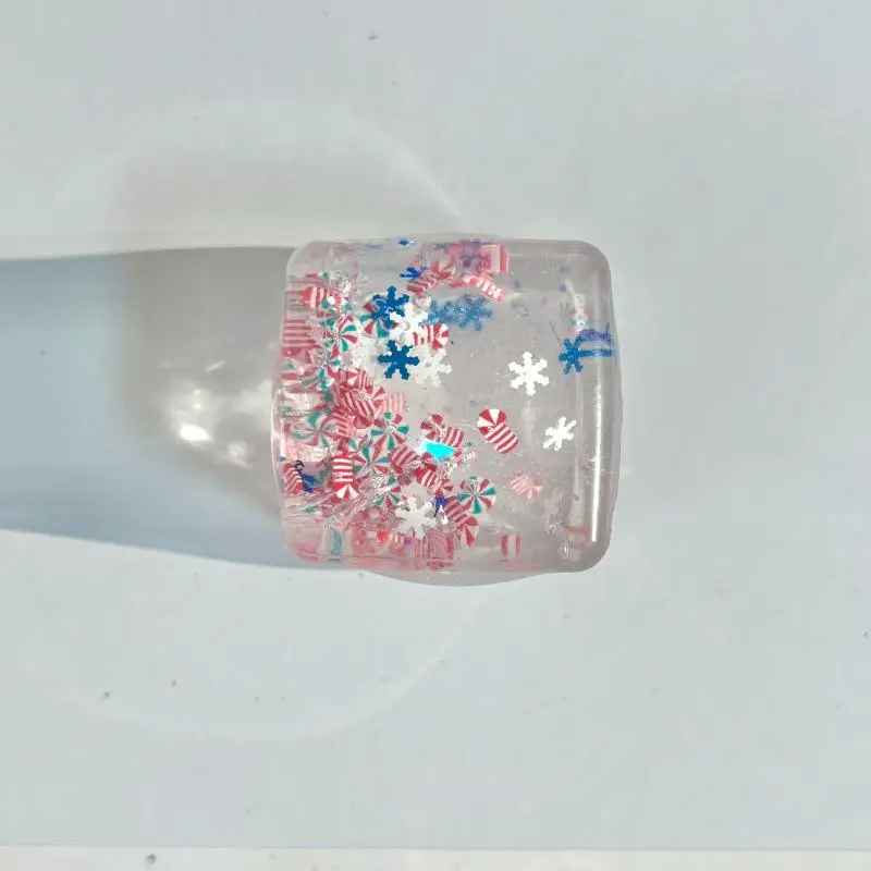 Juguete sensorial de la serie navideña, cubo de bolas antiestrés Taba, juguetes de tiro lento para niños y adultos, regalo relajante, 1 Uds.