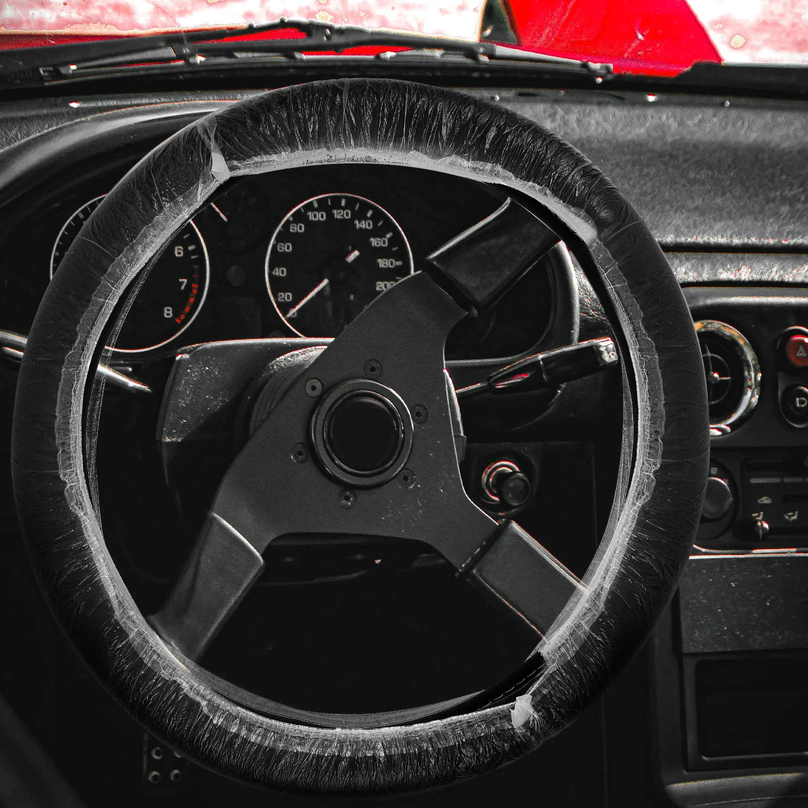 

50pcs Steering Wheel Cover Universal Car Protection PVC Accessories Winter Fuzzy Protector Vehicle Gear Selector Covers