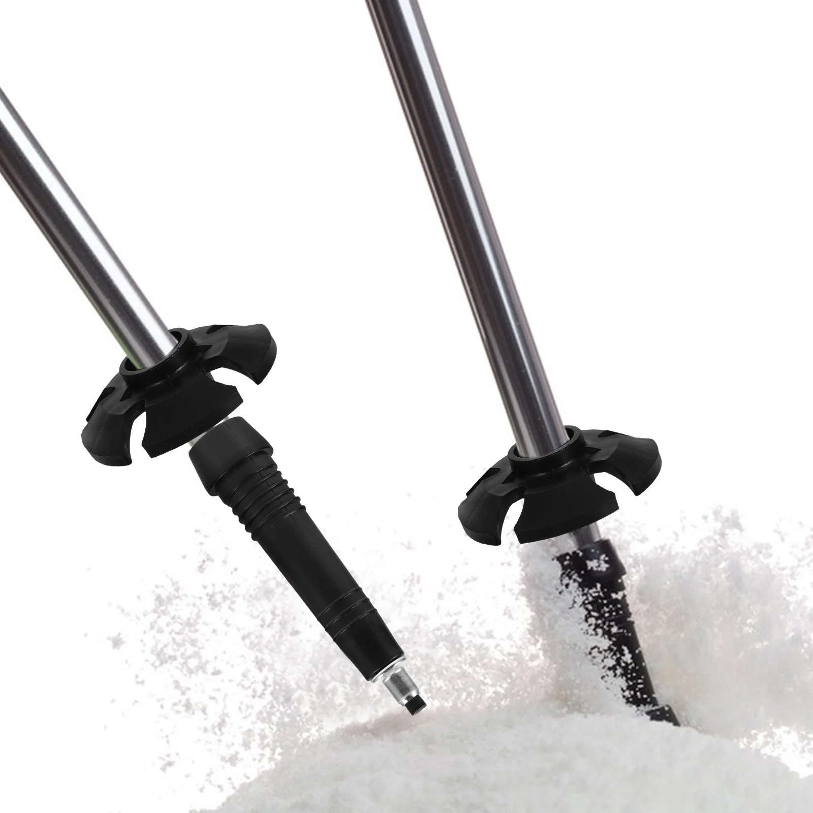 

10pcs Walking Stick Accessories Hiking Pole Tips Mud Snow Baskets Replacement Trekking Cane For Outdoor Hiking Skiing