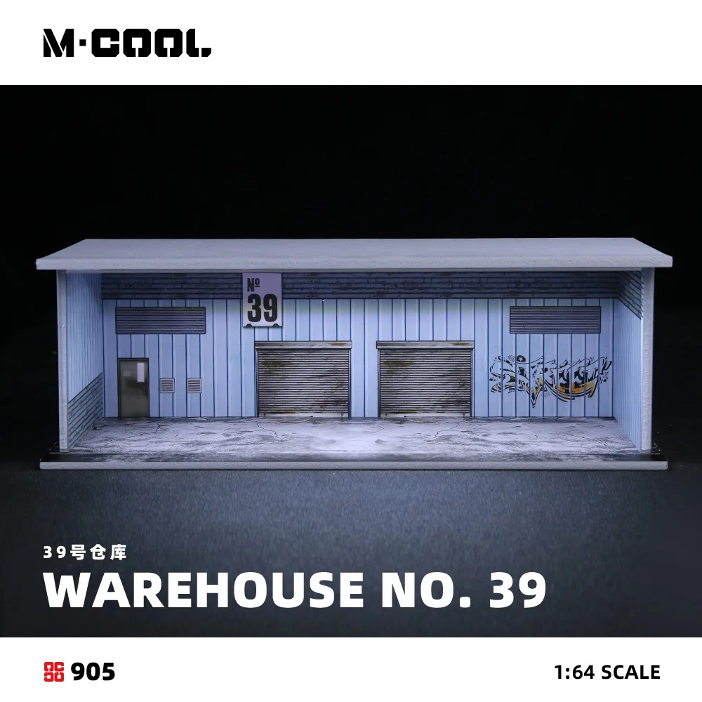 MoreArt&M·COOL 1:64 Simple Lighting Assembly Scene Model,Parking Lot Diorama For Display&Collection&Gift