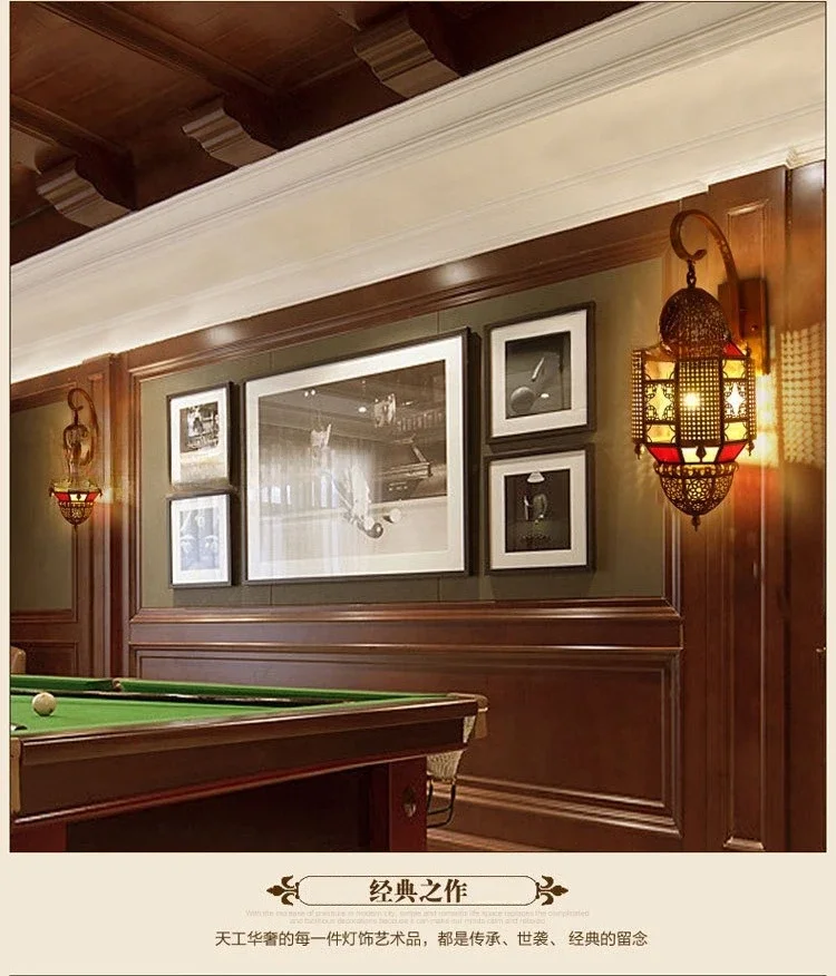 โคมไฟติดผนังยุโรป, โคมไฟสวน, โคมไฟระเบียง, กันน้ำกลางแจ้ง