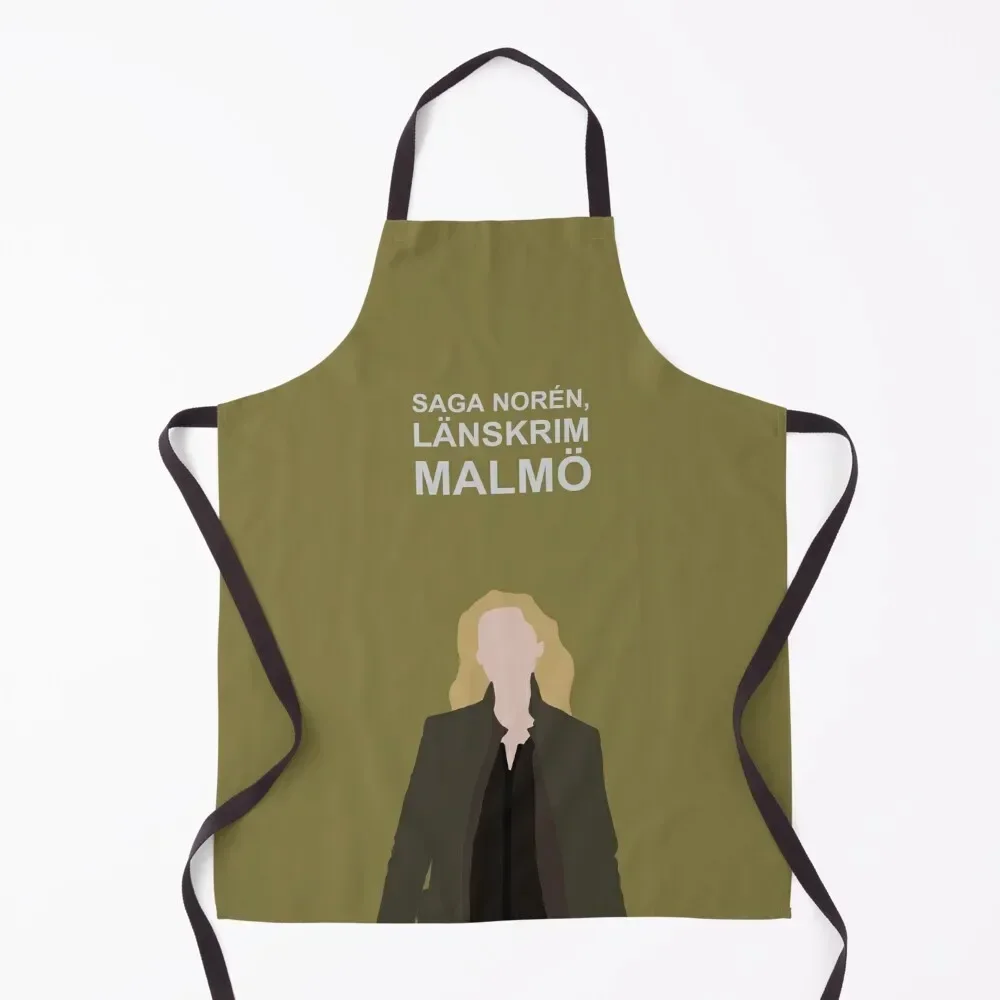 Saga Noren / Broen, Bron, The Bridge, / Nordic Noir Apron Funny Art Apron