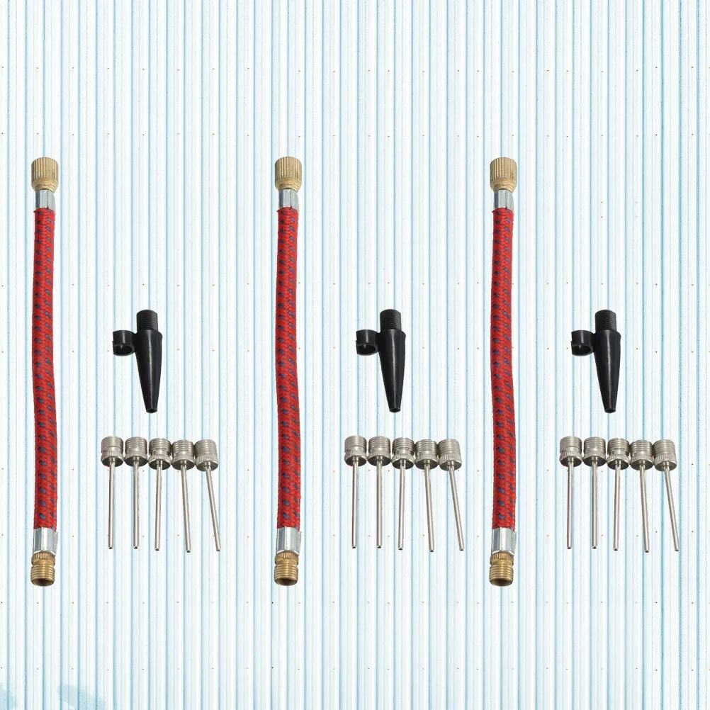 

21pcs Pump Extension Hose Inflator Tube Kit For Flexible Connect Easy Install Bicycle Repair Tool Long Tube Valve