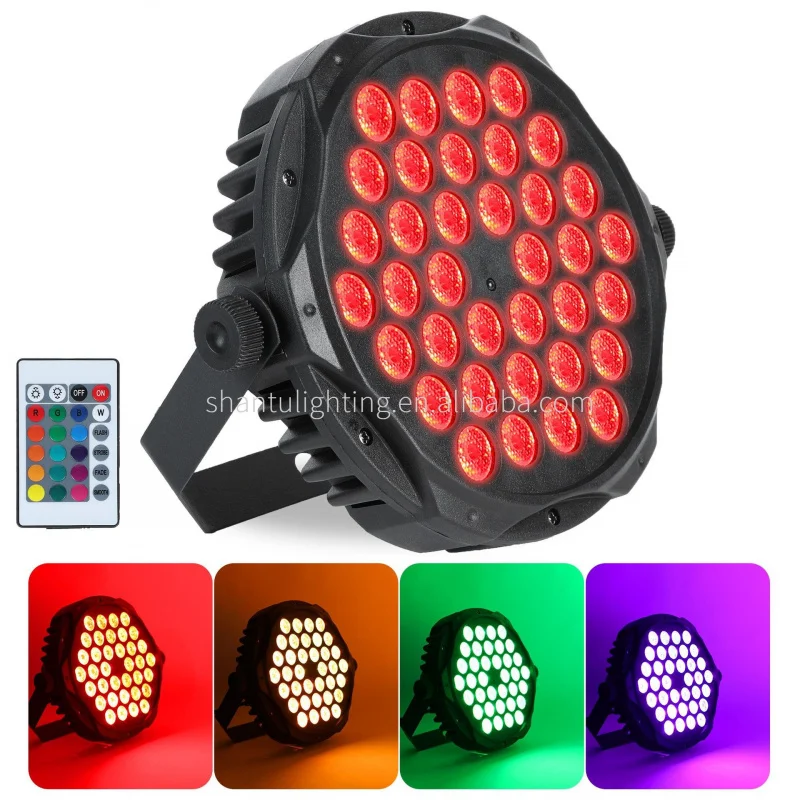 

LED3W*36 Full Color with Remote Control Par Light RGB 3-in-1 Beam Light Stage Light Show RGB Light