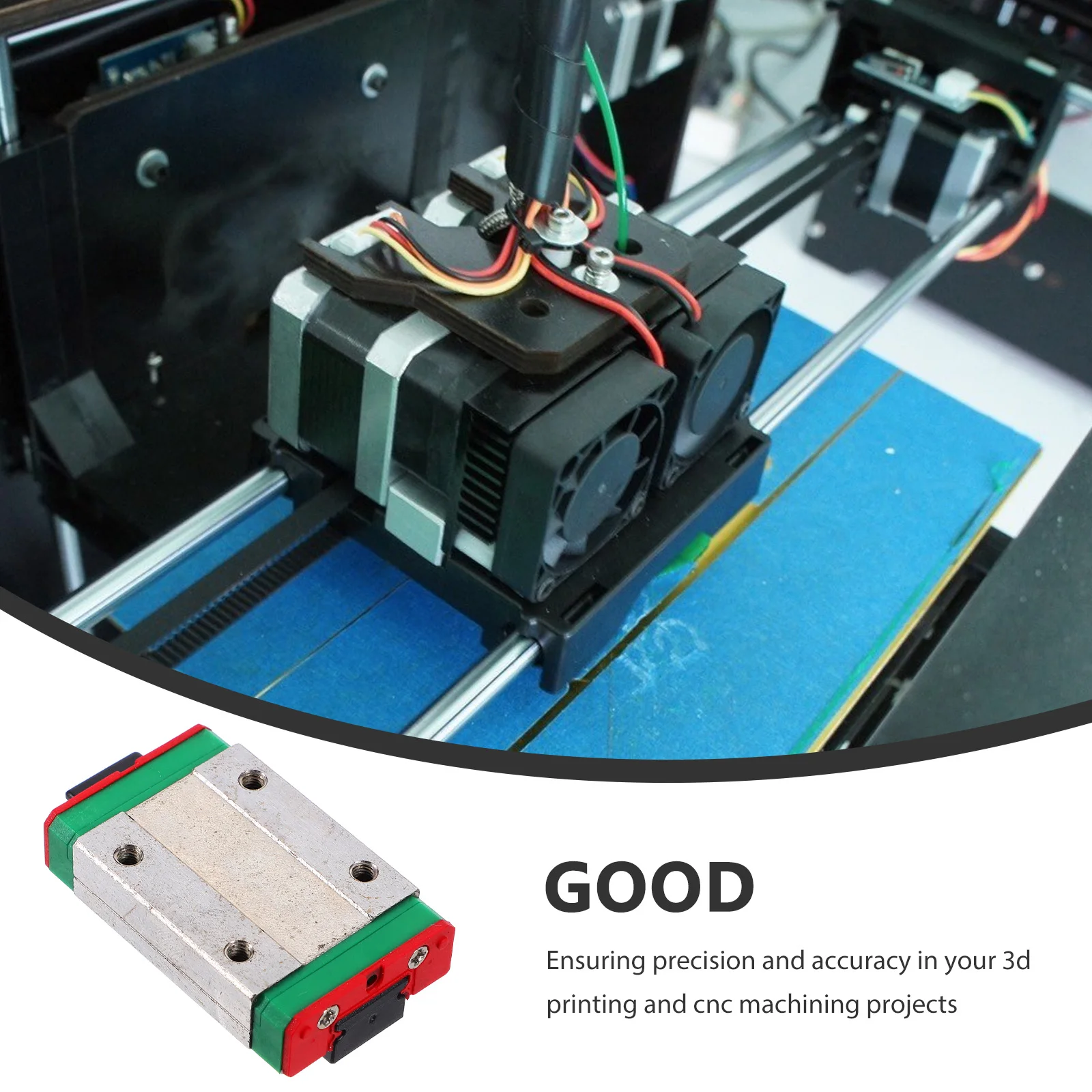 

Mgn12h Iron Movement Printer CNC Machine Ender Printer Supply 3 Guide Slider 3D Linear Linear Slider Rail Block