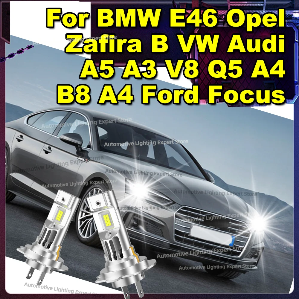 

2PCS LED Bulbs Car Headlight High Power 180W Auto Lights For BMW E46 Opel Zafira B VW Audi A5 A3 V8 Q5 A4 B8 A4 Ford Focus