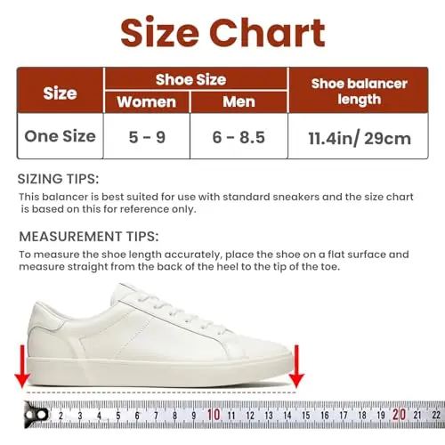 

One-Size Shoe Balancer With 3 Adjustable Risers For Uneven Legs, Compatible With Standard Sneakers, Men And Women