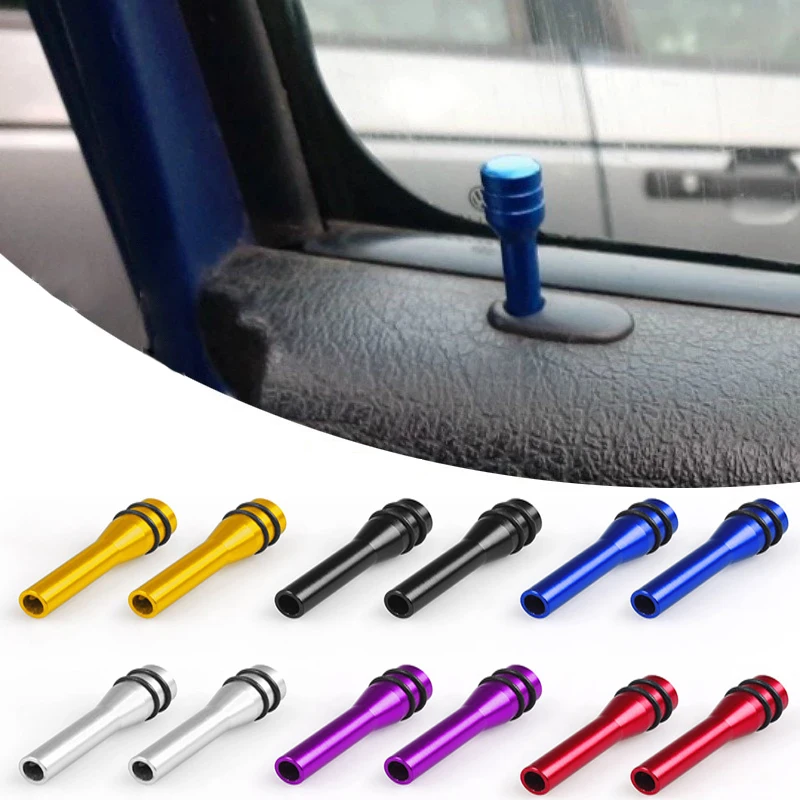 

Car Safety Door Lock Pin Colorful Aluminum Alloy Pull Pin Knobs Lift Status Button Lifting Auto Styling Replacement Accessories