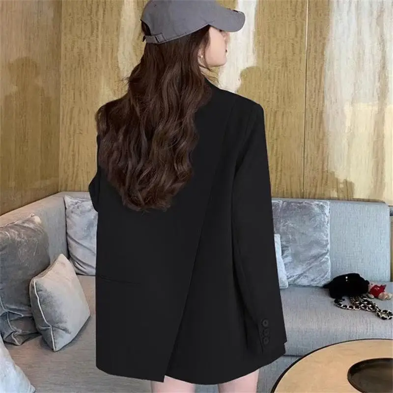 Spring Autumn Design Sensation  Women's Suit Jacket 2026 Korean Style Youthful College Style High Quality Black