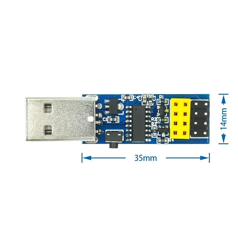 1~50Pcs CH340C Download Burner ESP8266 ESP-01 ESP-01S WIFI Module Downloader Debugger