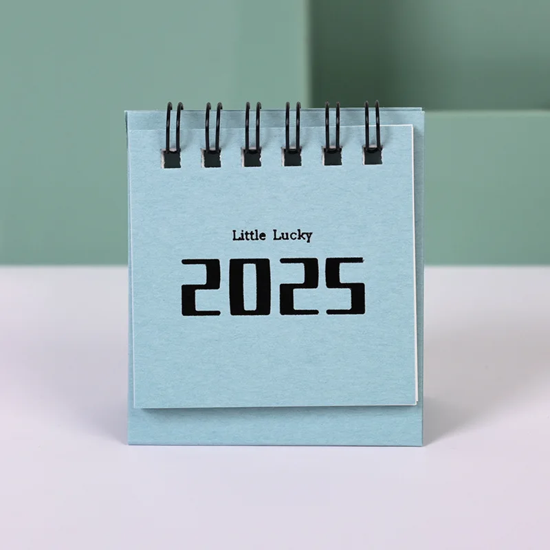 2025 Mini Calendar with Simple and Inspirational Text Check in Plan: This calendar is decorated with ornaments on the desktop