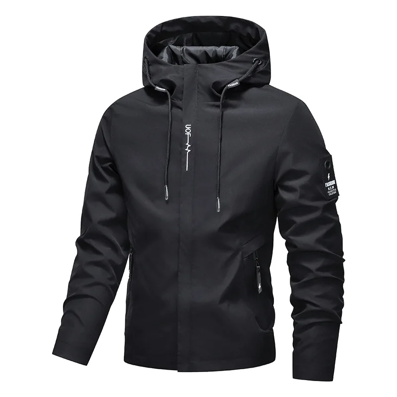 2026Men's Outdoor Lightweight Cycling Coat with Hood Hiking Windproof Jacket Climbing Outdoor Jackets Leisure Streetwear Clothes