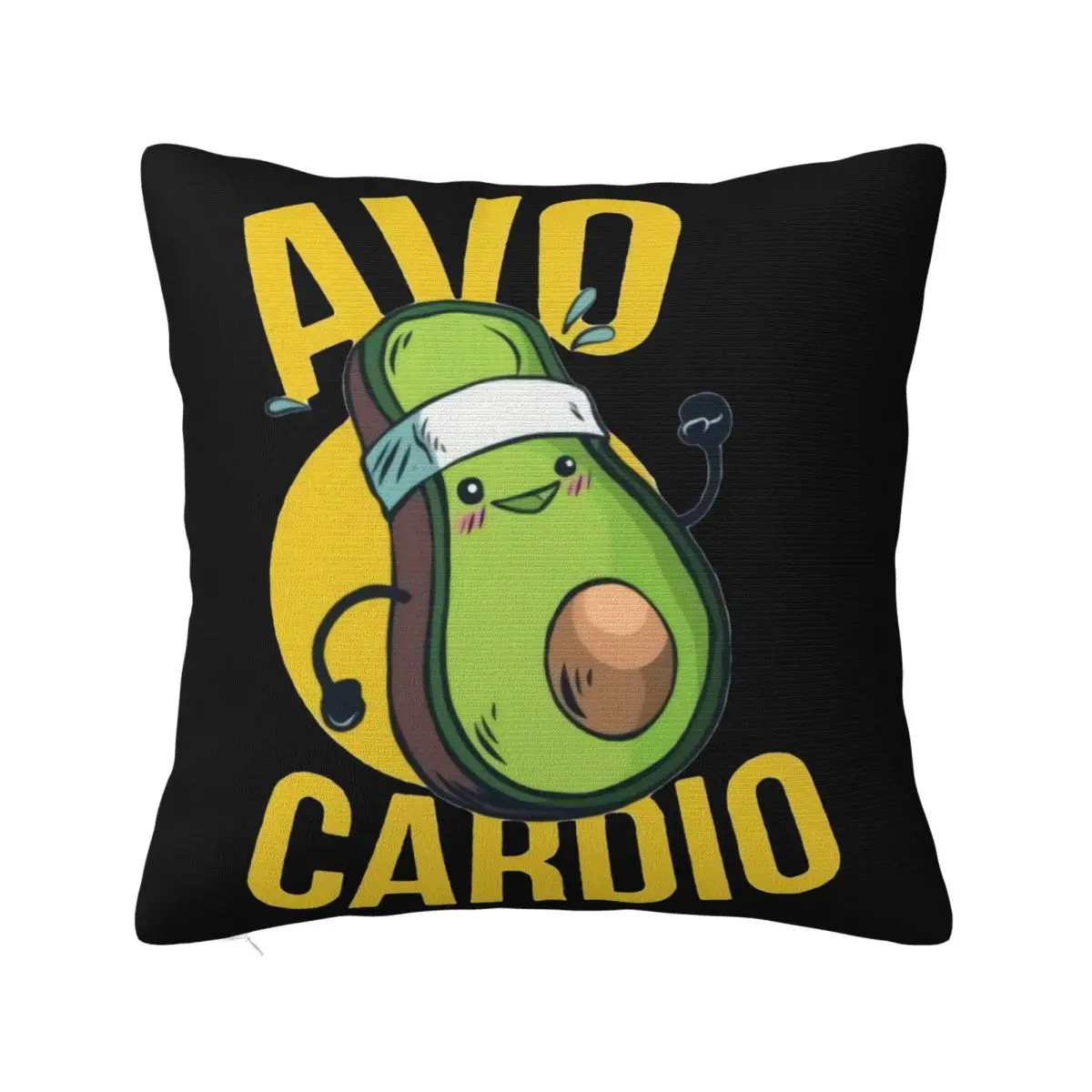 Vegan Vegetarian Funny Regular Fit 100 Cotton Avo Cardio Woman New Brand Aesthetic Child Pillow Case