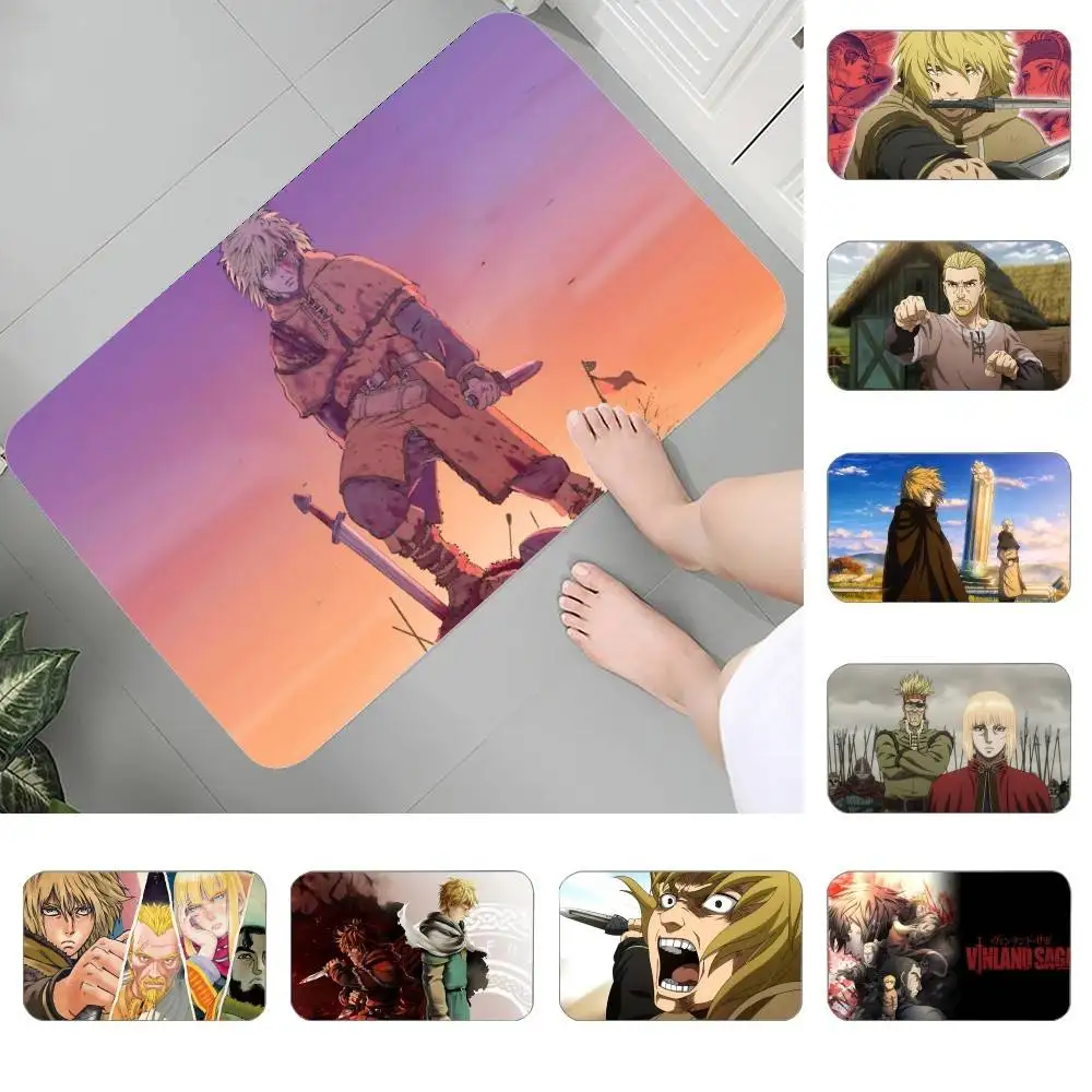 

Aniem Vinland Saga Floor Mat Bedroom Bedside Carpet Non Slip Soft Floor Mat Sofa Coffee Table Rugs For Home Decor Doormat