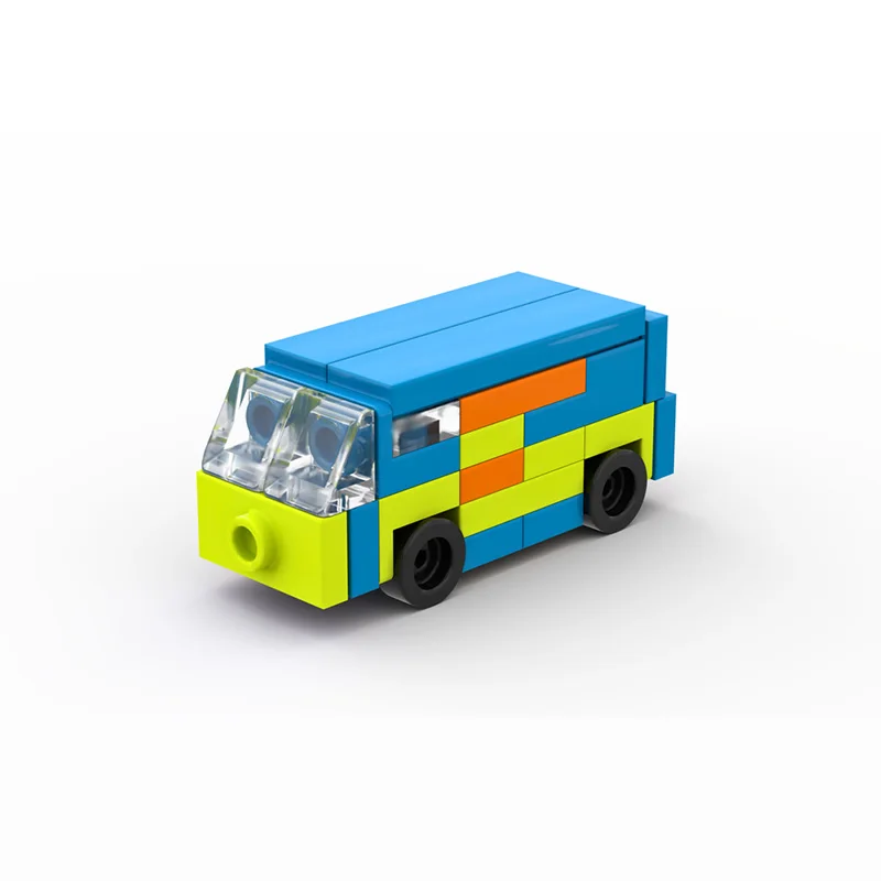 Modelo de carro de cidade moc tijolos de construção micro van-tipo caminhão tecnologia modular crianças presentes do feriado montar brinquedos terno