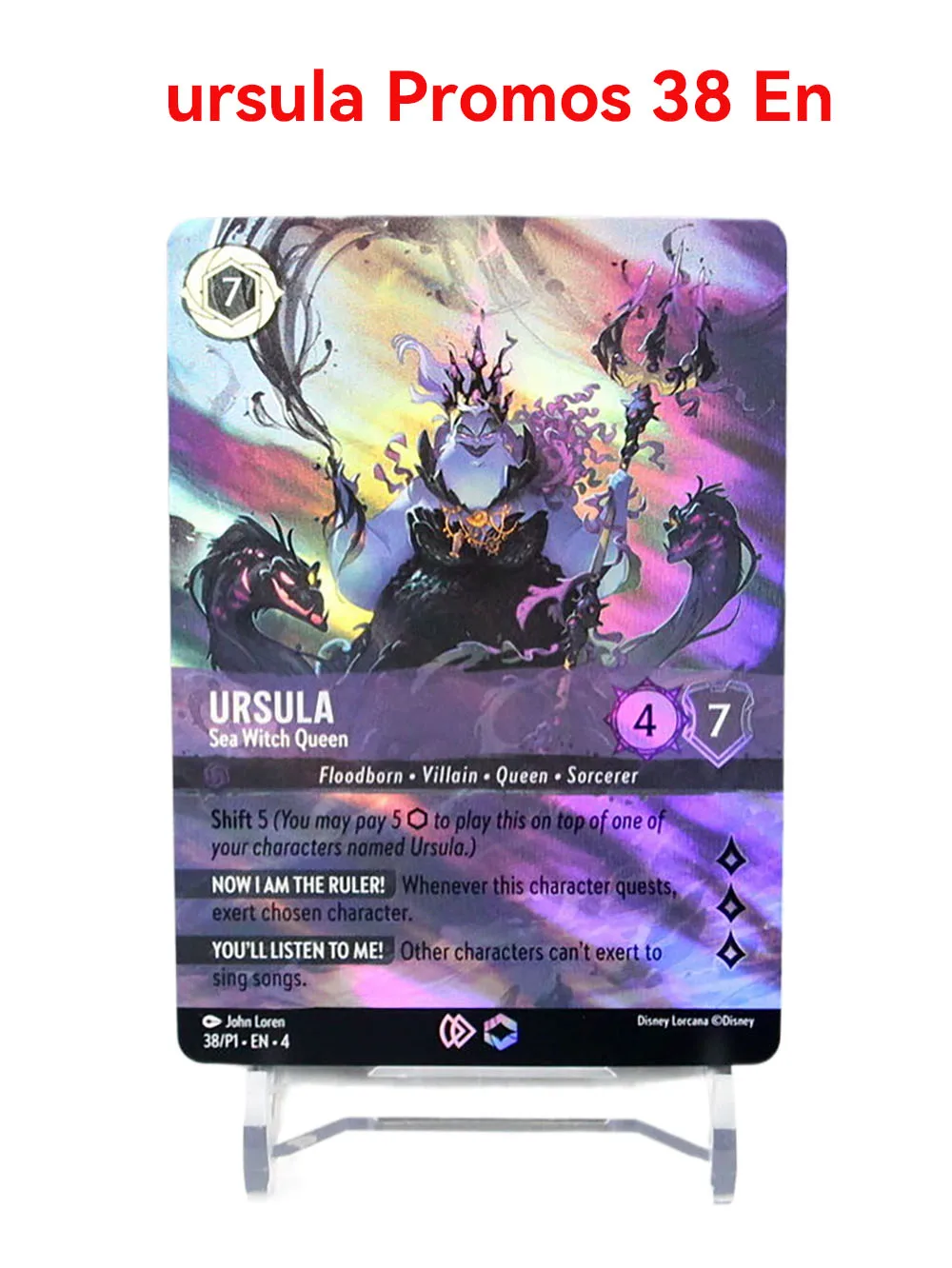 Lorcana Proxy Chapter 4 Foil High Quality ursula Promos TCG Game Cards