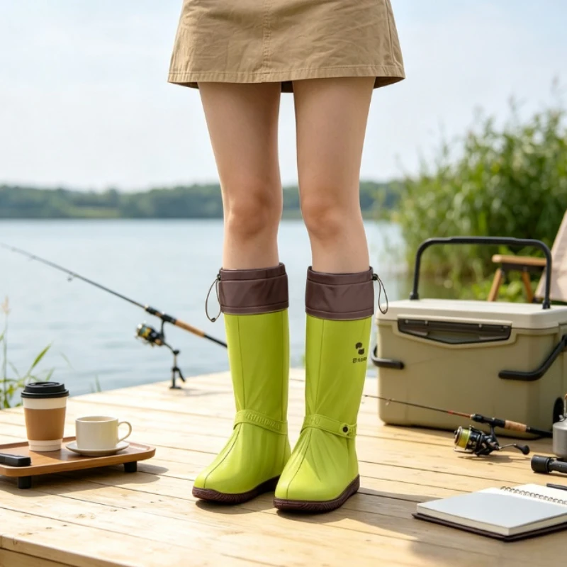 waterproof-cycling-shoe-covers-thick-tall-pvc-overshoes-wear-resistant-anti-sand-foot-covers-for-riding-hiking-students