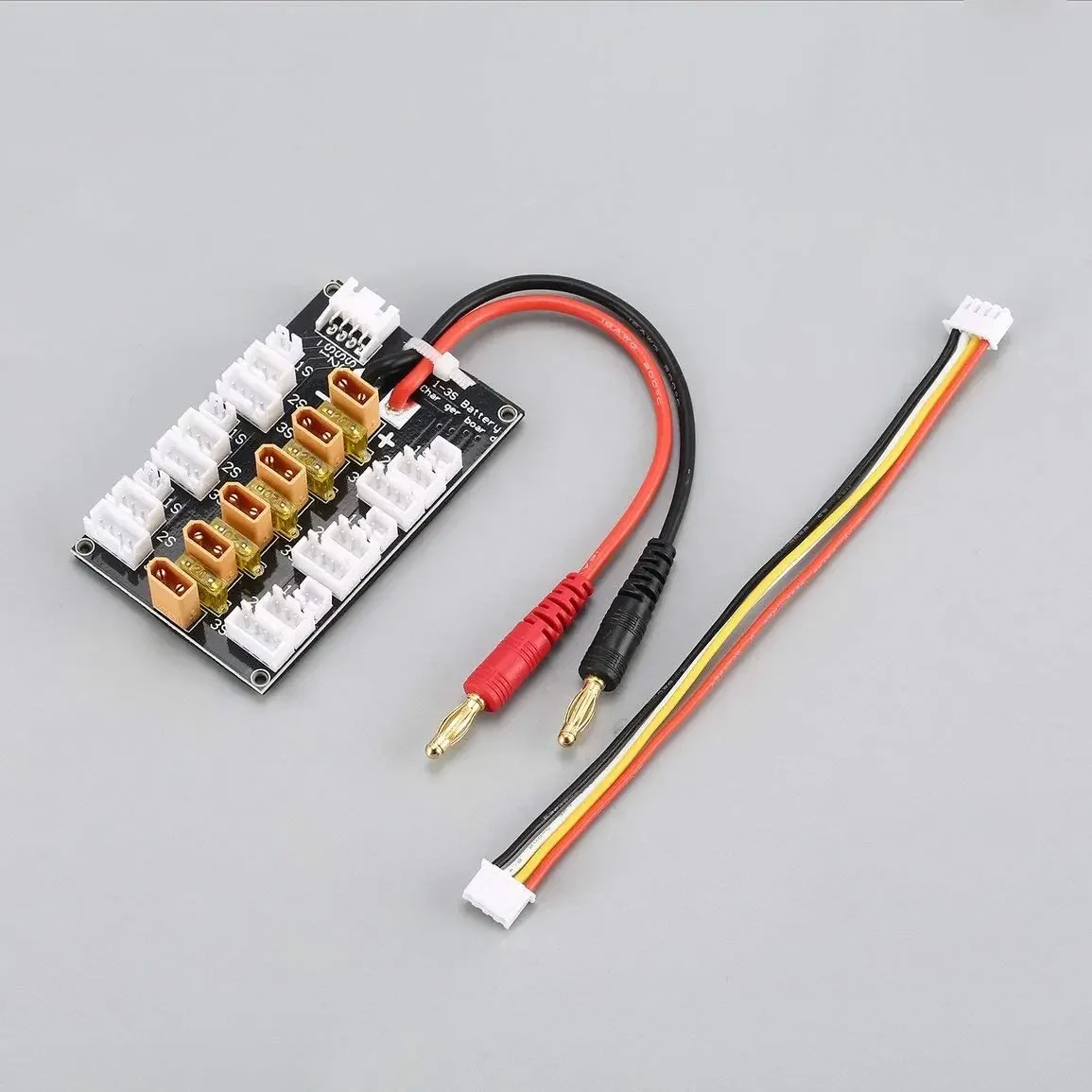 Xt30 Parallel Charging Board 6 Charge Connector Lipo battery Balance Charger Plate for SKYRC B6 B6AC A6 A9  20A charging current