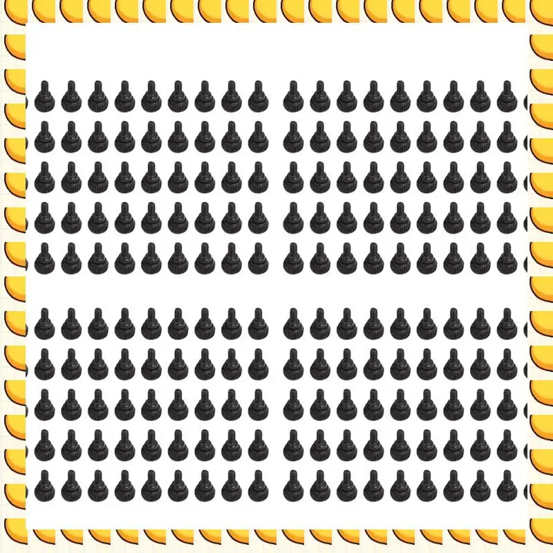 

BAAU PC Computer Case Thumbscrews M3.5 Thumb Screws Black 200 Pcs