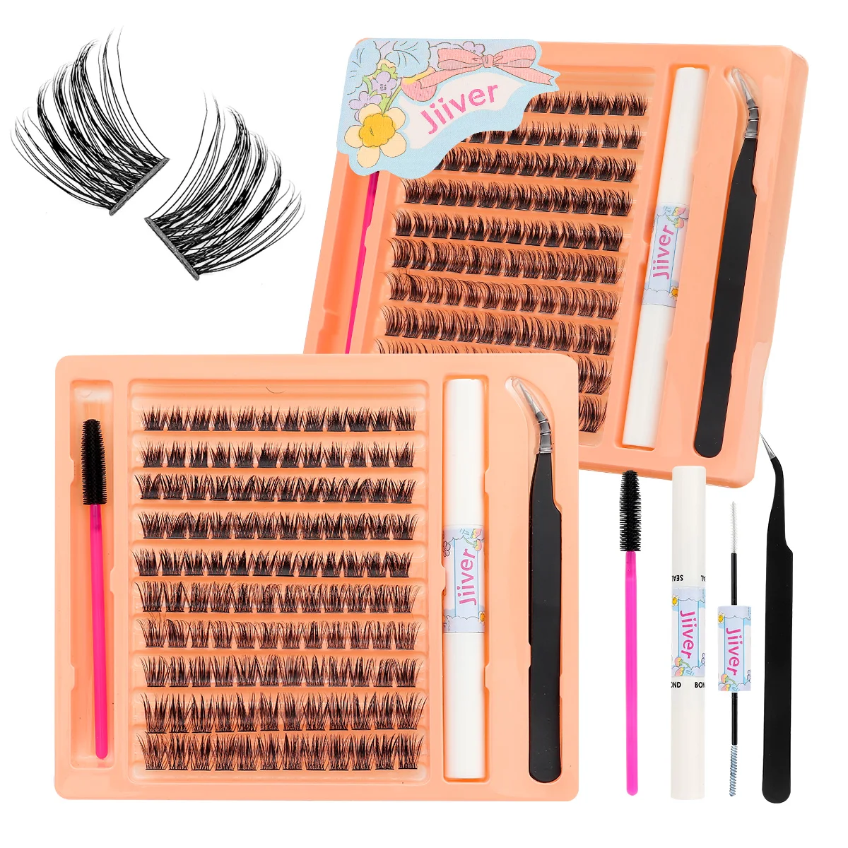 

120pcs DIY Clusters Eyelash Extension Dovetail Segmented Lashes false eyelashes natural Volume Personal Fake Eyelashes Makeup