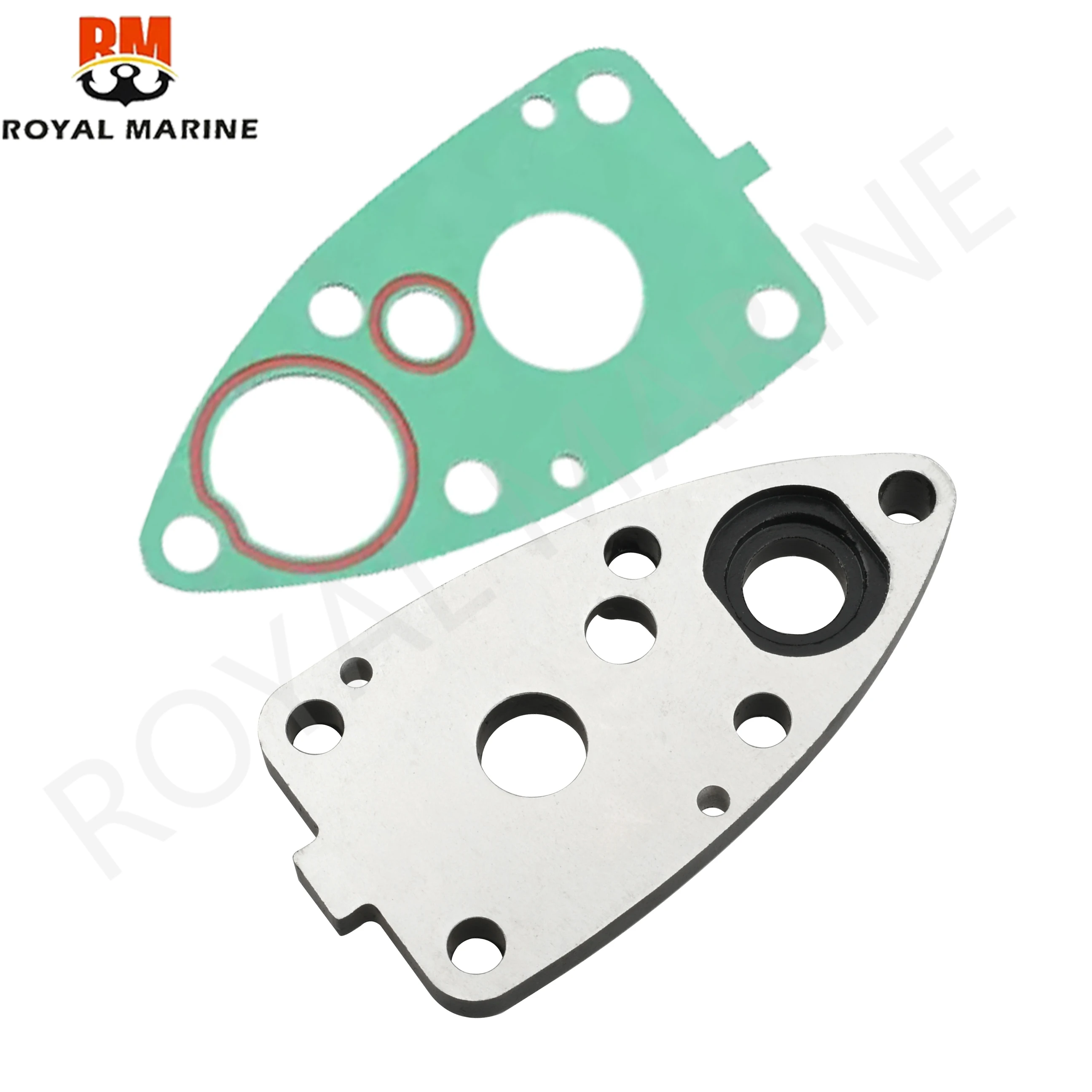 6E0-45321 Aluminium Plaat, Waterpomp Plaat 6E0-45315 Pakking Voor Yamaha Buitenboordmotor 4HP 5HP 6E0 6E3 6E0-45321-01-5B Vervangt