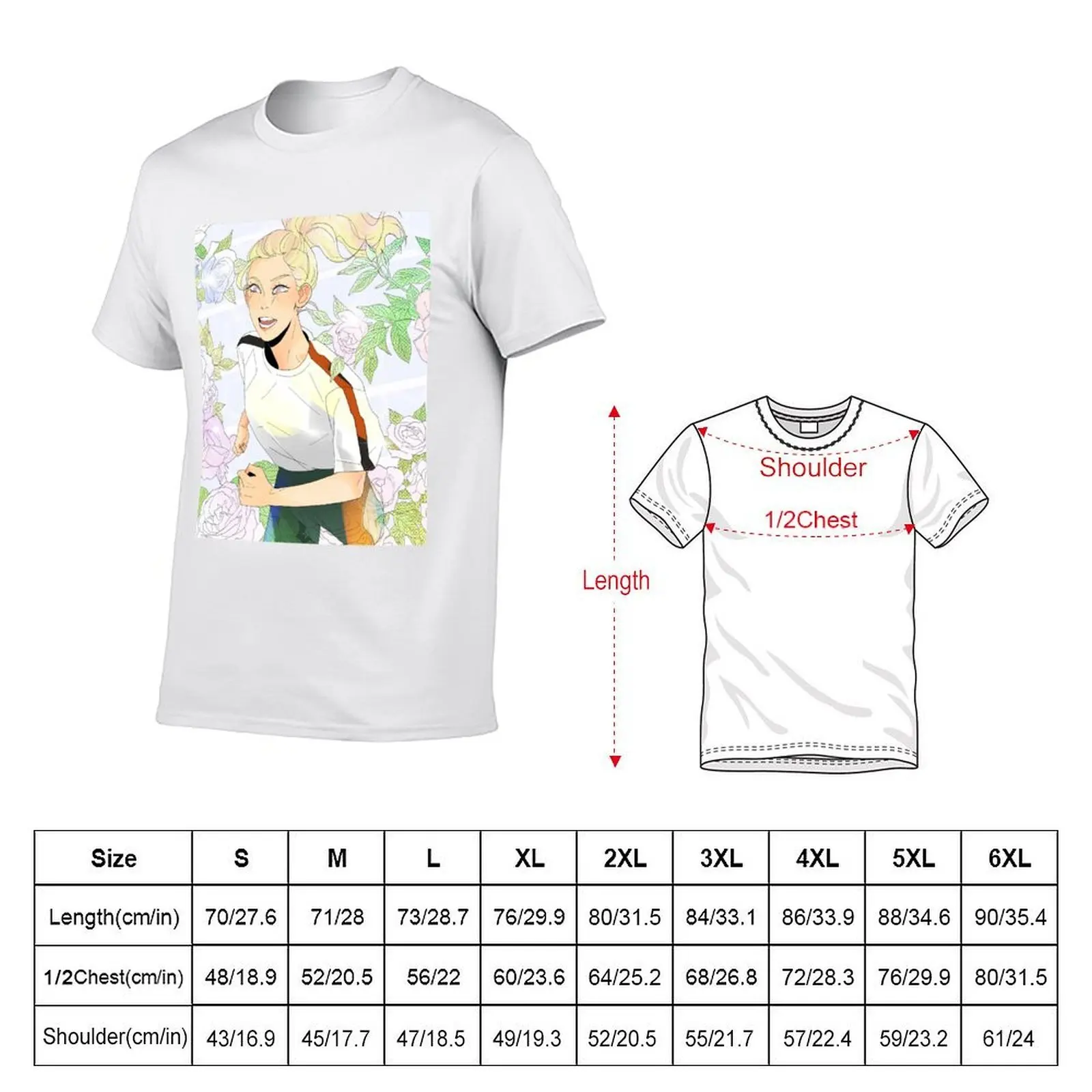 Celia roses Blindfold Mashersan school life T-Shirt anime tshirt printed t shirts for man T-Shirt