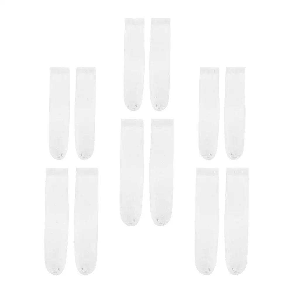 

6 Pairs Digital Printed Socks Blank White Sublimation Cotton Straight DIY Gift Idea Printable Transfer