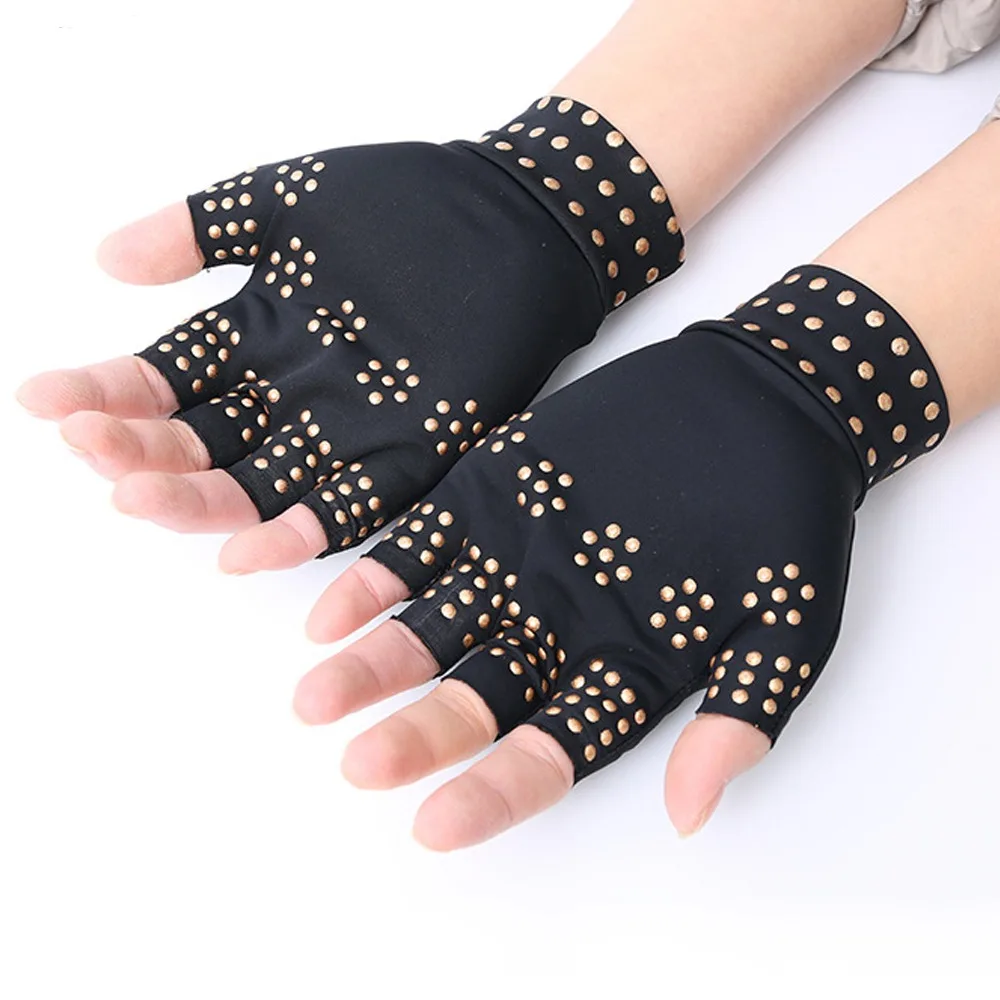 

Arthritis Joint Magnetic Gloves Anti-UV Elastic Arthritis Therapy Gloves Slip Resistant Breathable Cycling Driving Gloves