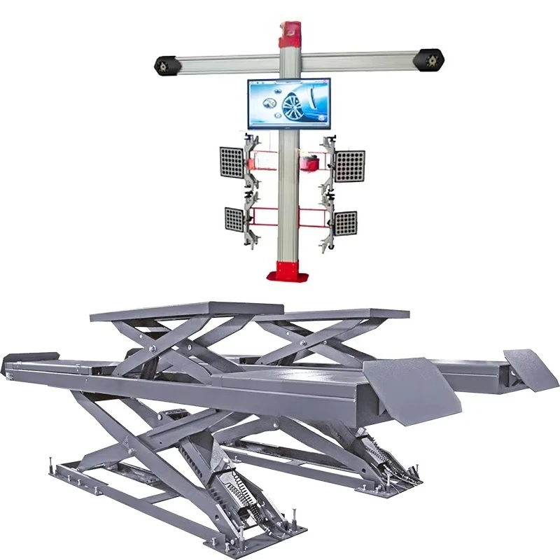One-Stop Shop for Complete Vehicle Equipment 3D Garage Wheel Alignment Tire Changer Tire Balancer Scissor Car Lift Combo